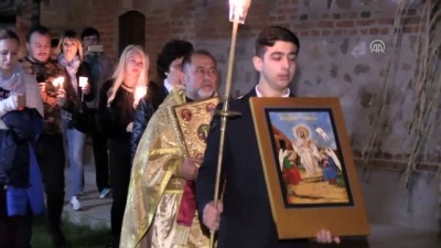 Paskalya Bayramı'nı Ortodokslar ayinle kutladı - EDİRNE 