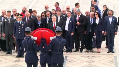 Galatasaray Kulübü Başkanı Cengiz'den Anıtkabir'e ziyaret - ANKARA 