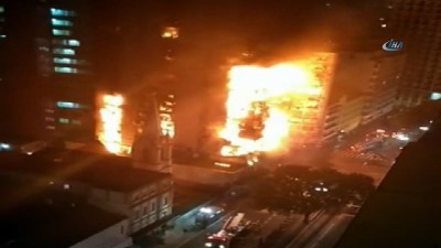 yangin faciasi -  - Brezilya’da Yangın Faciasında Gökdelen Çöktü: 1 Ölü, 3 Kayıp Videosu