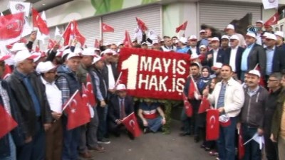 kalaba -  HAK-İŞ sendikası Taksim'deki Cumhuriyet Anıtı'na ve Kazancı Yokuşu'na çelenk bıraktı Videosu
