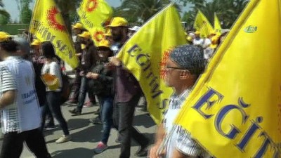 miting alani -  İşçiler Maltepe Miting alanına giriş yaptı Videosu