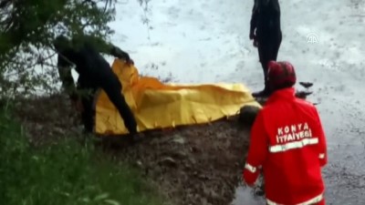 Konya'da sulama kanalına giren kişi boğuldu