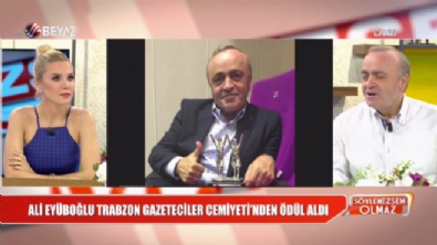 Ali Eyüboğlu, Trabzon Gazeteciler Cemiyeti'nden ödül aldı 