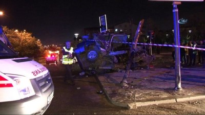 saglik ekibi -  Başkent’te trafik kazası: 4 yaralı  Videosu