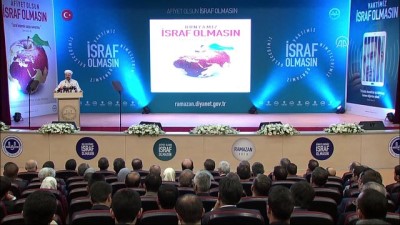 Erbaş: ”Bu sene diyoruz ki israf olmasın” - ANKARA 
