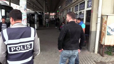 cevik kuvvet - Polis, terminal ve garda denetim yaptı - KIRKLARELİ Videosu