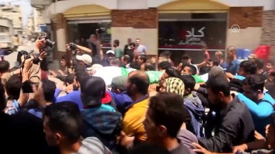 kabristan - Filistinli şehit son yolculuğuna uğurlandı - GAZZE  Videosu