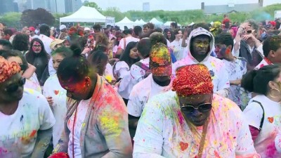 festival - ABD'de 'Holi Festivali' - NEW YORK  Videosu