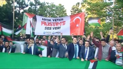 buyuk felaket -  Yüzlerce kişinin katılımıyla İsrail'in Ankara Büyükelçiliği Konutu önünde eylem gerçekleştirildi Videosu