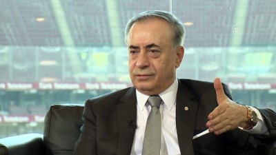 sampiyonluk maci - Galatasaray Kulübü Başkanı Mustafa Cengiz AA Spor Masası'nda (4) - Başarıyı getiren Terim'dir - İSTANBUL  Videosu