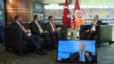 sampiyonluk maci - Galatasaray Kulübü Başkanı Mustafa Cengiz AA Spor Masası'nda (7) - Amatör sporlara kaynak - İSTANBUL  Videosu