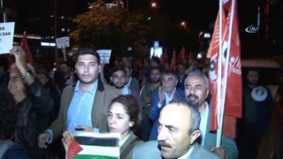 basin aciklamasi -  İsrail Konsolosluğu önünde Kudüs protestosu  Videosu