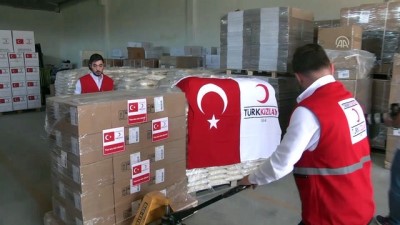yardim kampanyasi - Türk Kızılayının yardımları sevkiyata hazır - ANKARA Videosu