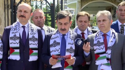 diplomat - Filistin Büyükelçiliğine destek ziyareti – ANKARA Videosu
