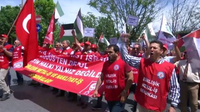 plastik mermi - İsrail'in Gazze'deki katliamına tepkiler - İSTANBUL  Videosu