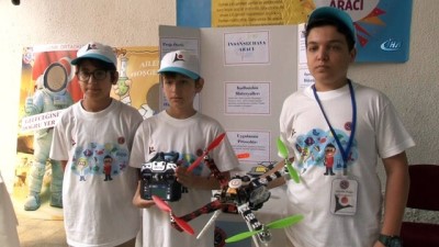 dusunur -  Öğrenciler etkinlikleri havadan görüntülemek için drone üretti  Videosu