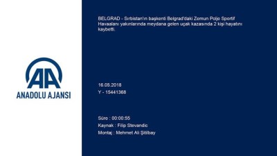 Sırbistan'da uçak düştü: 2 ölü - BELGRAD
