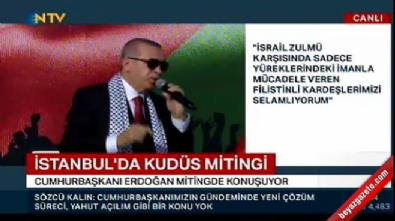 recep tayyip erdogan - Cumhurbaşkanı Erdoğan'dan 'Reis bizi Kudüs'e götür' sloganına karşılık Videosu