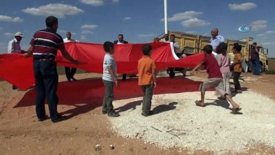 cakal -  Suriye sınırına 7’nci dev Türk Bayrağı dikildi Videosu