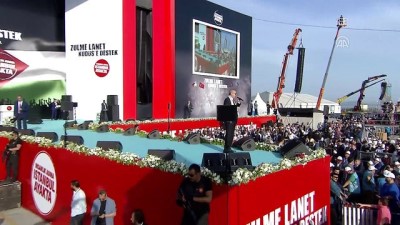 gine - 'Zulme Lanet Kudüs'e Destek' mitingi - Cumhurbaşkanı Erdoğan (10) - İSTANBUL Videosu