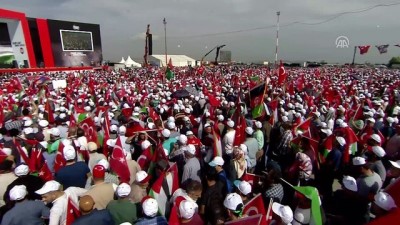 miting alani - 'Zulme Lanet Kudüs'e Destek' mitingi - Liderlerin gelişi - İSTANBUL Videosu