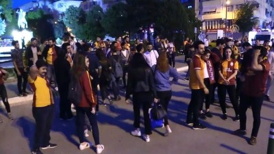 Galatasaray taraftarlarının şampiyonluk kutlaması - KIRKLARELİ