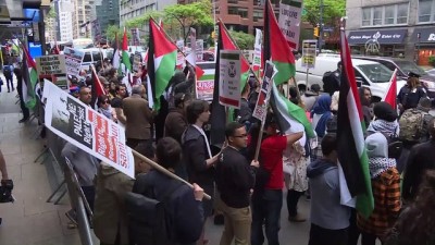 protesto - İsrail'in Gazze katliamı protesto edildi (2) - NEW YORK  Videosu