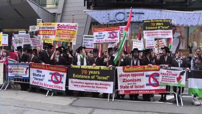 protesto - İsrail'in Gazze katliamı protesto edildi - NEW YORK  Videosu