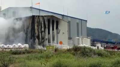  Yalova'da fabrika yangını 