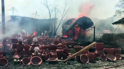 Bodrum'da hediyelik eşya dükkanında yangın - MUĞLA 