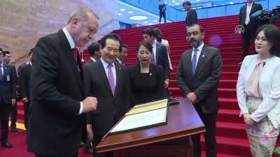 7 milyar dolar - Cumhurbaşkanı Erdoğan, Güney Kore Ulusal Meclisini ziyaret etti - SEUL  Videosu