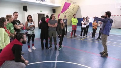 Rize'de spor tırmanış temel seviye eğitimi