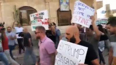 protesto -  - ABD'li heyet Beytüllahim'de protesto edildi Videosu