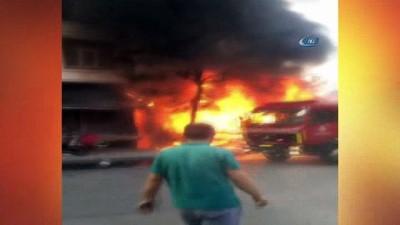 benin -  Arnavutköy’de kulübe ve araç alev alev böyle yandı  Videosu