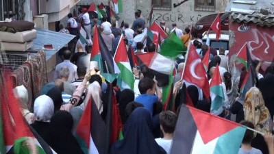 protesto -  Tophaneli vatandaşlardan Filistin’e destek yürüyüşü  Videosu