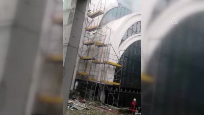 cami insaati - İTÜ cami inşaatında yangın - İSTANBUL  Videosu