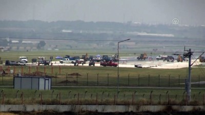 incirlik - İncirlik Üssü'nün pistinde onarım - ADANA  Videosu