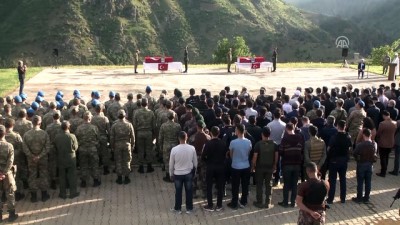 teroristler - Şehit korucular için Şemdinli 34. Hudut Tugay Komutanlığı'nda tören düzenlendi - HAKKARİ Videosu