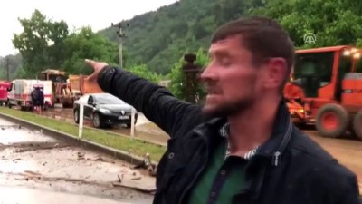 siddetli yagis - Sağanak ve sel yol kapattı - BURSA Videosu