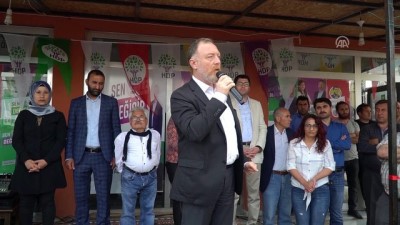 HDP'nin seçim bürosu açıldı - TEKİRDAĞ