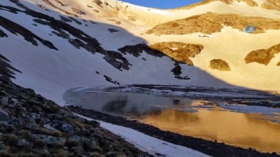 goller -  Uludağ’da düşen çığ gölü buza çevirdi  Videosu