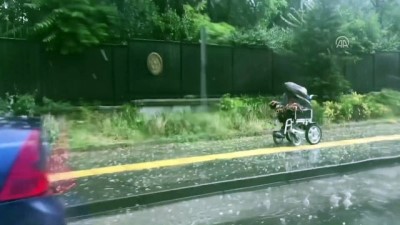 Başkentte etkili dolu yağışı (2) - ANKARA 