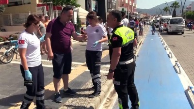 elektrikli bisiklet - Marmaris'de trafik kazaları: 4 yaralı - MUĞLA  Videosu