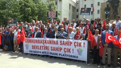 basin aciklamasi -  Nevşehir’de sivil toplum örgütleri Cumhurbaşkanı Erdoğan’ı desteklediklerini açıkladı  Videosu
