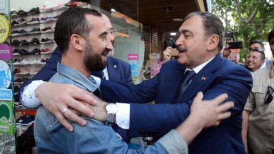 temel atma toreni - Bakan Eroğlu'ndan esnaf ziyareti - KÜTAHYA Videosu