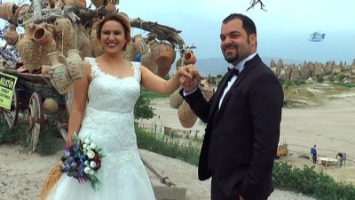 fotografcilik -  Gelin, damat fotoğrafları için Kapadokya’ya akın ediyorlar  Videosu