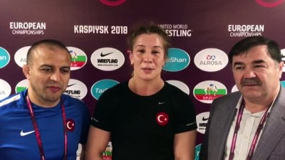 ceyrek final - Milli güreşçi Yasemin Adar üst üste 3. kez Avrupa şampiyonu - KASPİYSK Videosu