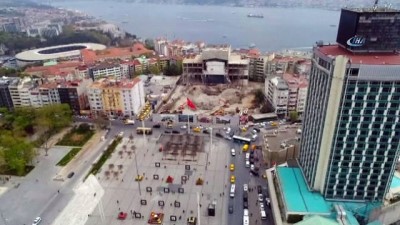 yikim calismalari -  Atatürk Kültür Merkezinin yıkımında son duvar  Videosu