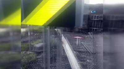  Sarıkamış’ta TIR yan yattı 1 yaralı