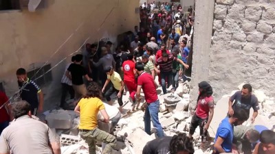 muhalifler - Suriye'nin kuzeyinde patlamalar meydana geldi - ERİHA Videosu